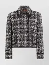 Dolce & Gabbana Wool Blend Tweed Jacket In Black
