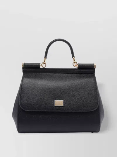 Dolce & Gabbana Cross-body Bag Structured Removable Strap In Black