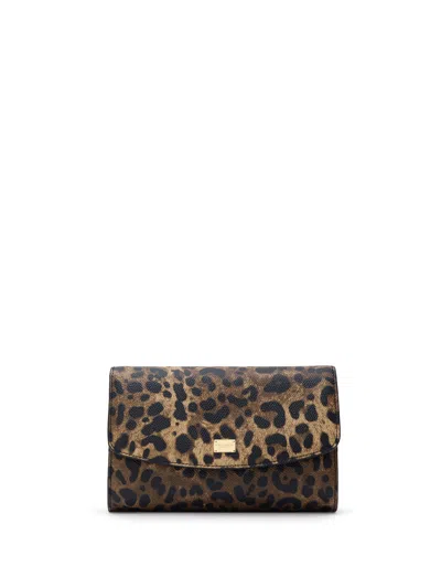 Dolce & Gabbana Cross Body Print Leopard Bag