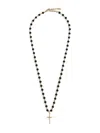 Dolce & Gabbana Metal Necklace With Logo In Gold