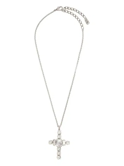 DOLCE & GABBANA DOLCE & GABBANA CROSS NECKLACE WITH RHINESTONES ACCESSORIES