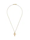 Dolce & Gabbana Cross-pendant Chain Necklace In Gold