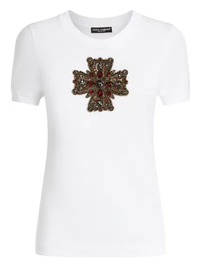 Dolce & Gabbana Short-sleeved T-shirt In White
