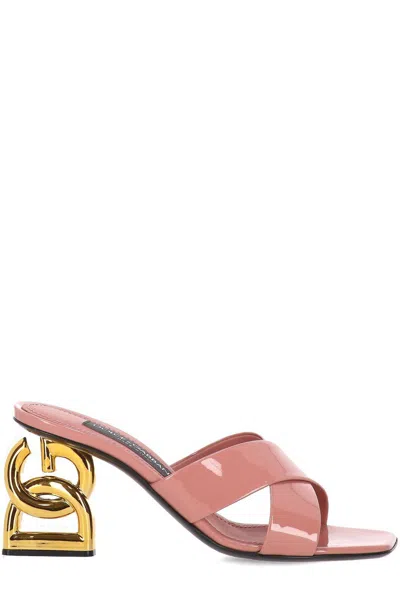 DOLCE & GABBANA CROSSOVER STRAP MULES