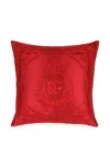 Dolce & Gabbana Mikado Silk Cushion Large In Red