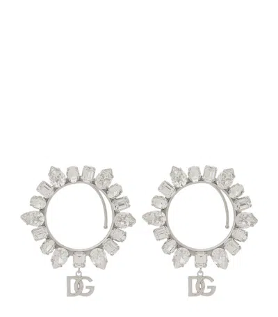 Dolce & Gabbana Crystal Cuff Earrings In Multi