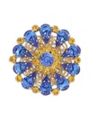 Dolce & Gabbana Crystal-embellished Brooch In Blue