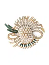 Dolce & Gabbana Crystal-embellished Brooch In Gold