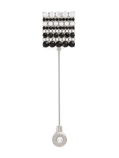 DOLCE & GABBANA CRYSTAL-EMBELLISHED BROOCH