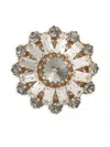Dolce & Gabbana Crystal-embellished Brooch In Metallic