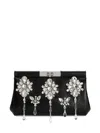 Dolce & Gabbana Crystal Embroidered Marlene Handbag In Black