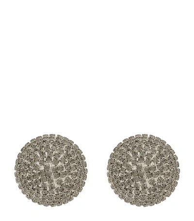 Dolce & Gabbana Crystal-embellished Clip-on Earrings In Multi