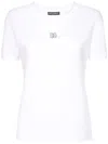 Dolce & Gabbana Crystal-embellished Cotton T-shirt In White