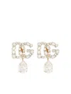 Dolce & Gabbana Crystal-embellished Earrings In Gold