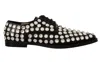 Dolce & Gabbana Rhinestone Embellished Derby Shoes