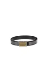 Dolce & Gabbana Crystal-embellished Logo-buckle Belt In Black