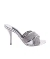 Dolce & Gabbana Crystal-embellished Open-toe Sandals In Gray