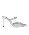 Dolce & Gabbana Crystal-embellished Pointed-toe Mules In White