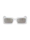 Dolce & Gabbana Crystal-embellished Rectangle-frame Sunglasses In Grau