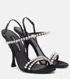 Dolce & Gabbana Crystal-embellished Sandals In Black