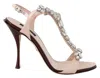Dolce & Gabbana Crystal-embellished Kiera T-strap Sandals