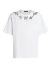 Dolce & Gabbana Cotton T-shirt With Embroidery And Brooch