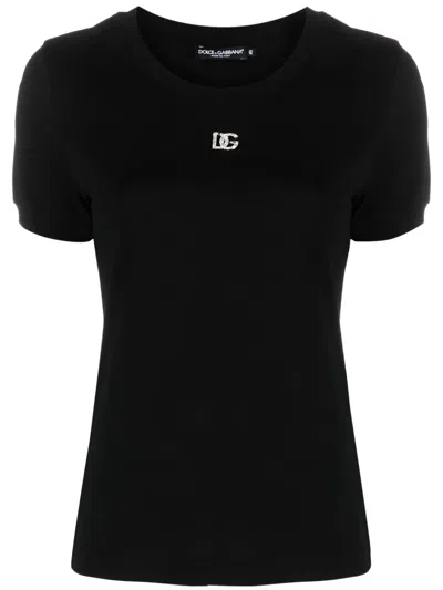 DOLCE & GABBANA CRYSTAL-EMBELLISHED T-SHIRT