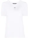 Dolce & Gabbana Crystal-embellished Cotton T-shirt In White