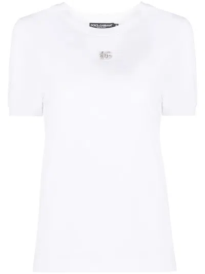 DOLCE & GABBANA CRYSTAL-EMBELLISHED T-SHIRT