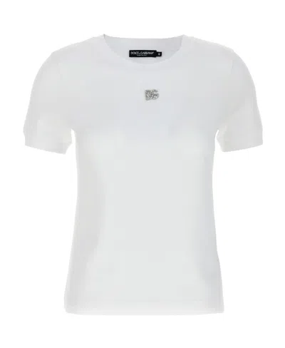DOLCE & GABBANA DOLCE  GABBANA DG EMBELLISHED CREWNECK T-SHIRT
