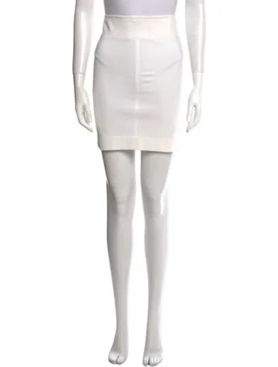 Pre-owned Dolce & Gabbana Crystal Embellishments Mini Skirt In Neutral