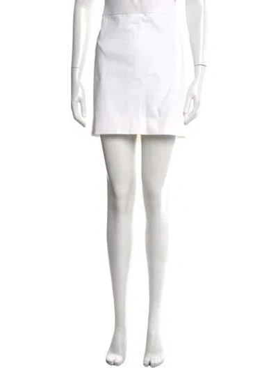 Pre-owned Dolce & Gabbana Crystal Embellishments Mini Skirt In Neutral