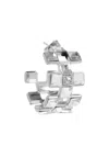 Dolce & Gabbana Crystal Hoop Earring In Silver