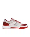 Dolce & Gabbana New Roma Rhinestone-embellished Sneakers In White