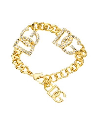 Pre-owned Dolce & Gabbana Crystal Link Chain Bracelet (authentic Pre-loved)