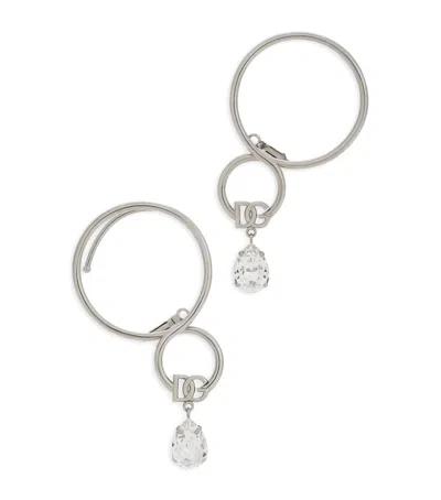 Dolce & Gabbana Crystal Loop Earrings