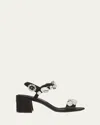 Dolce & Gabbana Keira 60 Embellished Satin Sandals In Nero Crystal