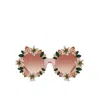 Dolce & Gabbana Crystal Sunglasses In Pink