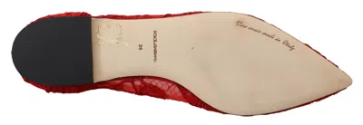 Dolce & Gabbana Crystal-embellished Flat In Red