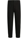 Dolce & Gabbana Cotton-gabardine Tailored Trousers - Men's - Cotton/spandex/elastane In Black