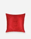 Dolce & Gabbana Mikado Silk Cushion Large In Multicolor