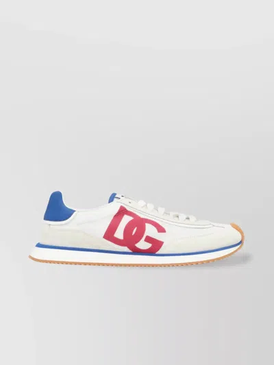 Dolce & Gabbana Cushion Low-top Sneakers Featuring Contrasting Elements In White