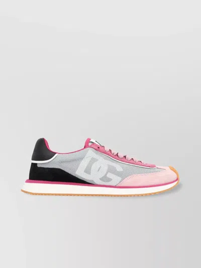 DOLCE & GABBANA CUSHION LOW-TOP SNEAKERS SUEDE INSERT