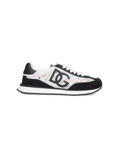 DOLCE & GABBANA DOLCE & GABBANA CUSHION SNEAKERS – BLACK