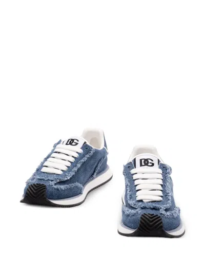 Dolce & Gabbana Cushion Sneakers In Blue