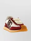 Dolce & Gabbana 'cushion' Sneakers With Contrasting Sole And Suede Panels