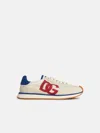 Dolce & Gabbana 'cushion' White Leather Blend Sneakers In White