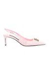 Dolce & Gabbana Pointed High-heeled Sandals In Pink