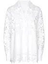 Dolce & Gabbana Oversize Cotton Shirt With Cut-out Detailing In White