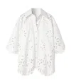 Dolce & Gabbana Cut-out Cotton Shirt In White